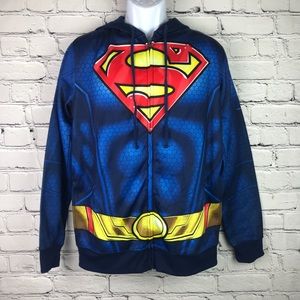 DC Comics Men’s Superman Zip Up Hoodie - Medium